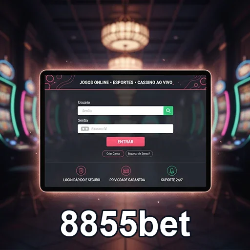 Ilustração de Explore a variedade de jogos da 8855bet com benefícios VIP