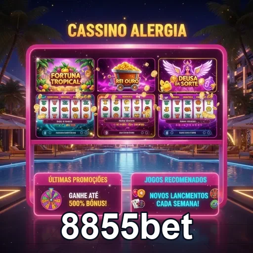 Ilustração de Explore a variedade de jogos da 8855bet com benefícios VIP